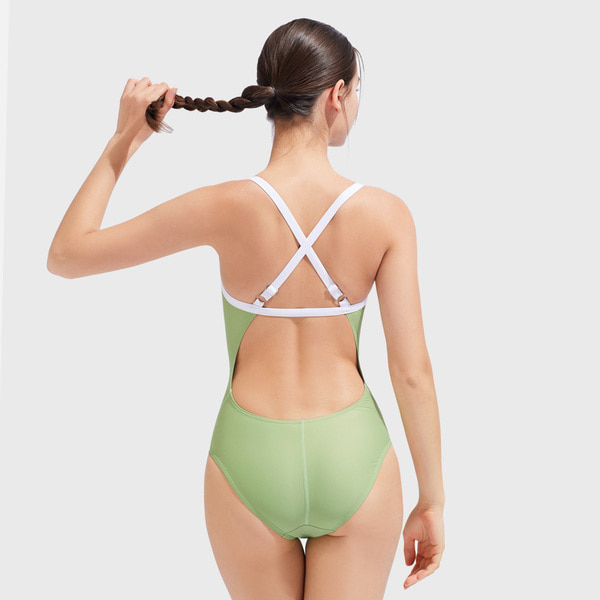 애디블 / 여자 수영복 세트 ASWLG028 + 디자인 수모 증정